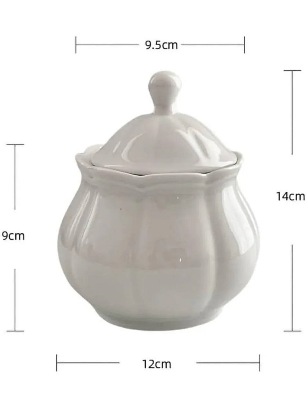 Vintage Embossed Ceramic Creamer & Sugar Bowl Set - White Coffee Serving Set